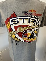 Red Bull Scuderia Toro Rosso Grey Alguersuari T-Shirt L F1 Formula One NEW