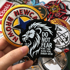 Do Not Fear for I Am with You Patch 3 Inch God Faith Bible Verses Embroidered Pa