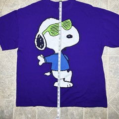 2 Peanuts Snoopy T-Shirt Mens XL Short Sleeve Blue Crew Neck I’ll Do It Tomorrow