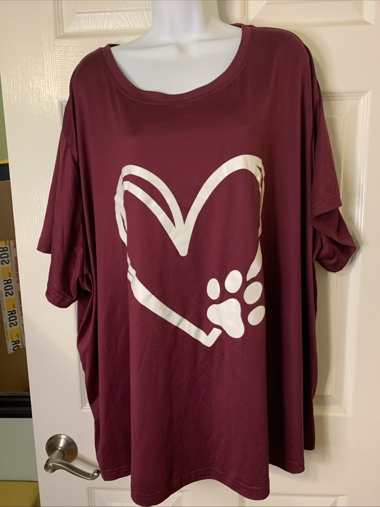 Unbranded Maroon Graphic T Shirt, See Pics For Measurements