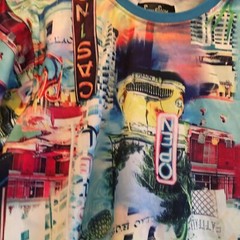 Miami Super Shine Print by Drill Men’s T-Shirt Size XL Hot Art Deco Theme NWOT