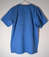 Yazbek Men’s Large Cotton Blue Island Vibes Embroidered Short Sleeve T-Shirt