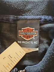 Harley Davidson 1/4 Zip Long Sleeve Shirt Men XXL Pullover Black Reno Nevada