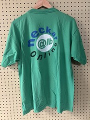 Vintage XL Diadora Graphic Green T-Shirt Streetwear Tennis Neckar Short Sleeve