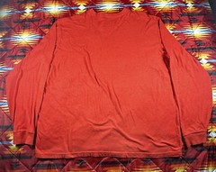 Carhartt Long Sleeve T Shirt Size 2XL Red Graphic Logo Cotton Relaxed Fit Gear