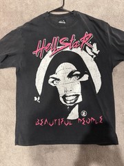 Hellstar Men’s T-Shirt Black Pink XL 100% Cotton Beautiful People