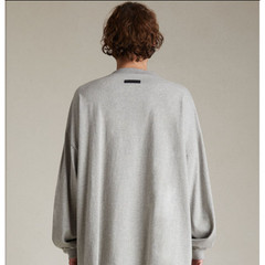 Fear of God Essentials Long Sleeve T-Shirt- Small Oversize Dark Heater New Gray