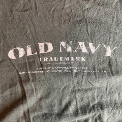 Vintage 90s Old Navy Trademark Logo Long Sleeve T-Shirt size XXL