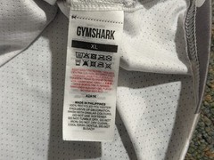 Gymshark Shirt Men’s Size XL Gray Camo Stretch Performance Outdoors Activewear