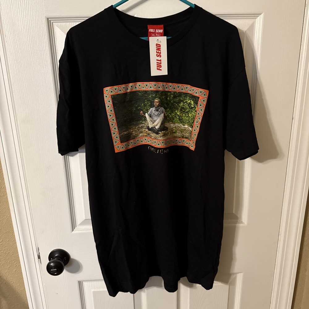 Full Send Men’s Black Graphic Print Rafiki Short Sleeve T-Shirt XL New With Tags