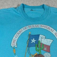 Vintage Floresvile Texas Shirt Adult Medium Turquoise Peanut Festival Mens 90s