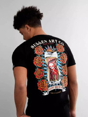 Sullen Men’s T-shirt HOLY WATER Tattoos Urban Design Premium Quality