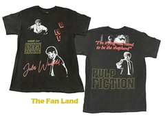 New Pulp Fiction 2 Sided Samuel L. Jackson Jules 1994 Mens Vintage T-Shirt