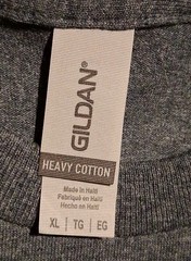 gildan heavy cotton t shirt Gray Size XL