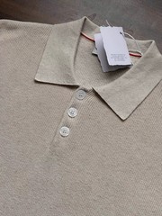 Brunello Cucinelli Collared Polo Short Sleeve Shirt