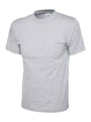 Unisex Classic T-shirts Plain 100% Cotton UNEEK UC301 Heather Grey XS (GH94)