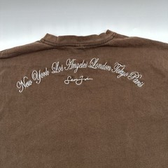 Sean John T-Shirt Men 2XL Brown Graphic Print Logo Embroidered ..#29914