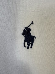 Polo Ralph Lauren White TShirt Mens XL Navy Pony Logo Classic Preppy Lightweight
