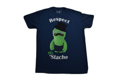 Mighty Fine Mens Ugly Dolls Respect The ‘Stache Mustache Funny Shirt New S-XL