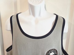 New US Vintage Men’s Sz Lg Shirt Tank Muscle Silver 100% Cotton NWT MSRP $29.95