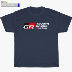 New Toyota Gazoo Racing Logo Black/White/Grey/Navy T-Shirt Size S-5XL