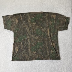 Vintage Ace Sportswear Trebark Camo Pocket T Shirt XXL Camoflage Made in USA
