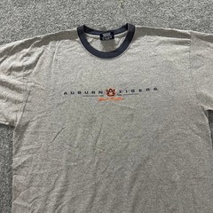 Jansport T-Shirt Mens XXL Grey Auburn Tigers Ringer Short Sleeve NCAA Gameday