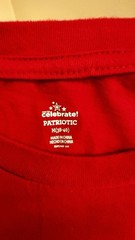 Men’s Short Sleeve T-Shirt Red W/ Patriotic Truck Graphic Size Medium