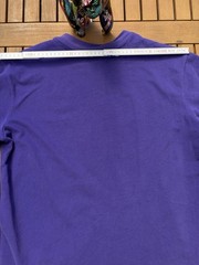 ére studios mens t shirt XS purple cotton jersey short sleeve crew neck logo plain