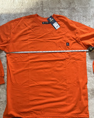 Tyndale Flame Resistant T-Shirt Mens 2XRG Orange Long Sleeve Pocket Workwear NWT