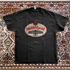 Motorhead 50th Emblem Patch Unisex Black Cotton T-shirt S-5XL
