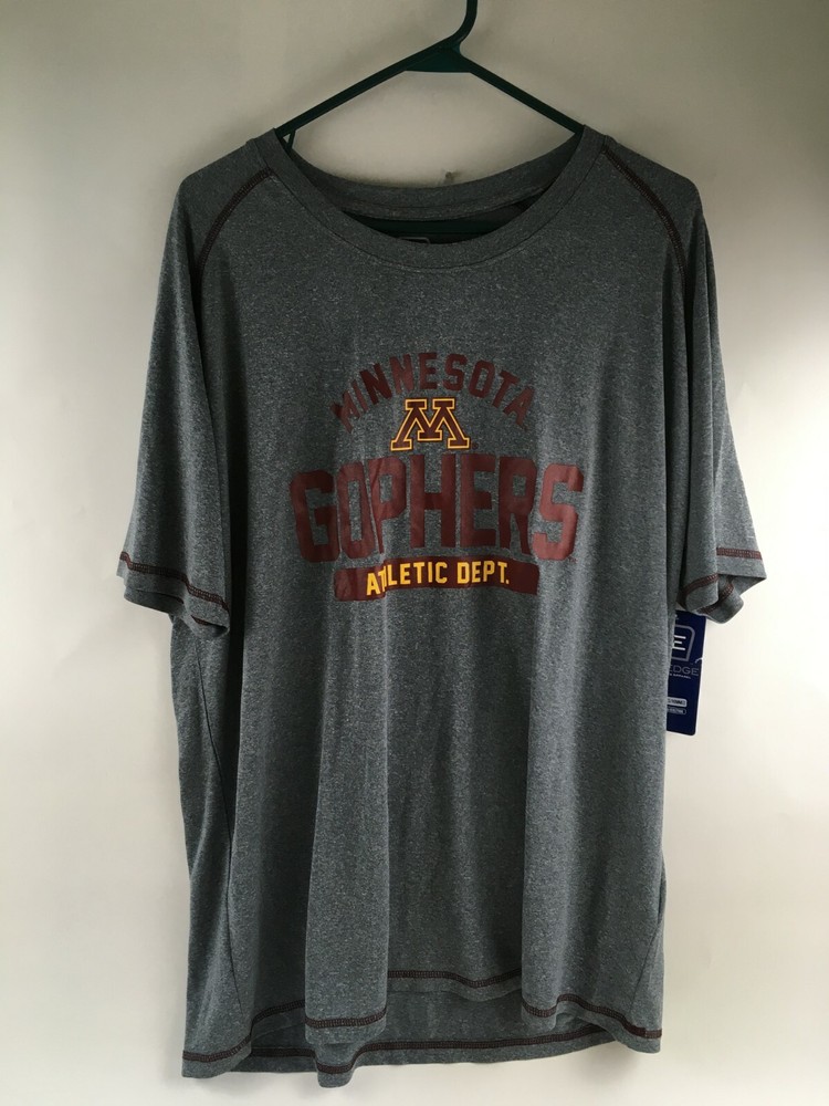 Pro Edge T-Shirt Men’s Size XL Gray Minnesota Gophers Athletic Department NWT!