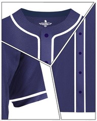 Exxact Sports Blank Baseball Jersey Men, Full Button Down Plain Baseball Jersey