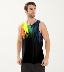 Mens Tank Tops Funny Graphic Summer Sleeveless Tank Top,comfortable, breathable