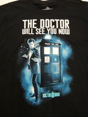 BBC Doctor Who OW Men’s Graphic T-Shirt Black Sizes L / XL Available