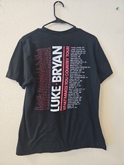 Luke Bryan What Makes You Country Tour T-Shirt Men’s Large Sz Short Sleeve Black