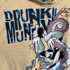 VINTAGE DRUNKNMUNKY MONKEY VS DRAGON T-SHIRT SIZE 2XL