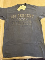 NEW Vintage Pepsi Points 100 Percent Guaranteed Satisfaction T-Shirt /Size L/XL