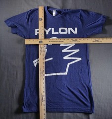 Pylon Shirt Mens Small Blue Band Tee Dinosaur Made USA New Wave Post Punk