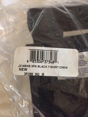 3 pack Black JERZEES 29M Men’s DRI-POWER Active 50/50 Cotton/Poly 5.6oz T-SHIRT 
