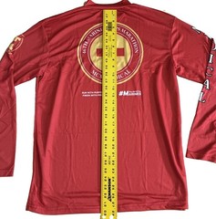 USMC Size L 26TH Marine Corps Marathon 2021 Medical Corpsman 1/4 Zip T-Shirt