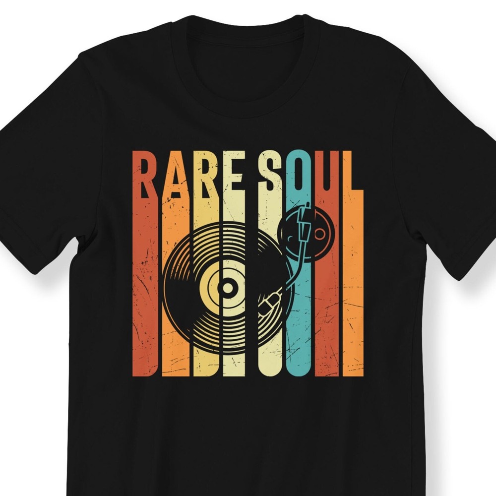 Rare Soul Music Vinyl Graphic T-shirt For Men And Women Retro Vinyl 80s 90s #26