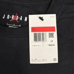 Nike Air Jordan Men’s Black T-Shirt Sz Large Red Jumpman Logo NEW AO0664-010