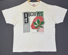 Vintage 80’s Ohio State The Buckeyes NCAA University Logo School Sports 2XL T