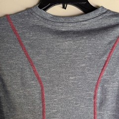 Black Hawks T-Shirt Size M Grey NHL Graphic Print Lightweight Stretch
