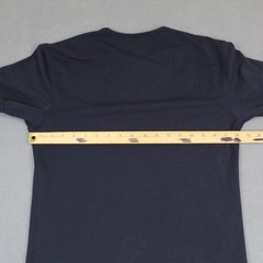 BYLT Shirt Mens Small Navy Drop Cut S/S Lux Curved Hem Premium Stretch Tee