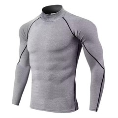 Men Compression Sport T-Shirt Quick Dry Fitness Running Gym Tight Long Sleeve