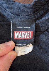 Mad Engine Marvel Punisher Skull Graphic Black T-Shirt – Size Medium