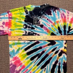 Lysergic Boombox Tie Dye Shirt Mens Medium Colortone Psychedelic Trippy Graphic