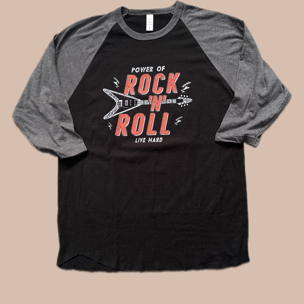 Power of Rock and Roll: Quarter Sleeve Tee